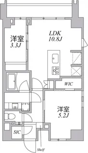 ASYLCOURT麻布十番【6階】の間取り