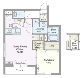 My Style vintage 大和南林間【1階】の間取り