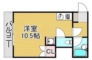 リリーフ天神東【2階】の間取り