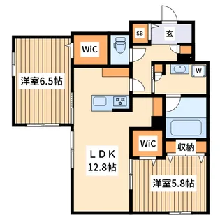 リカ・アイナ【1階】の間取り