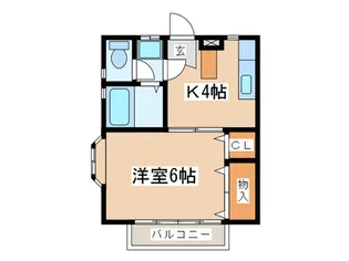 コーポあじさい【2階】の間取り