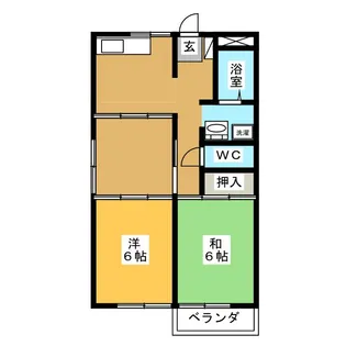 アプリコットハイツ【1階】の間取り