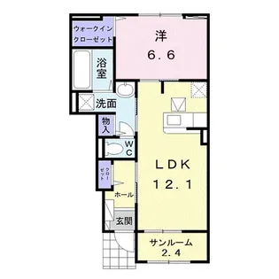 アルモニー 弐番館【1階】の間取り