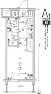 スカイコートヒルズ品川御殿山【2階】の間取り