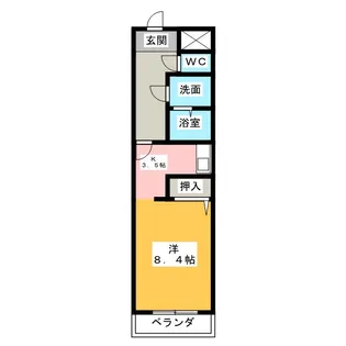 クレールシャンブル【3階】の間取り