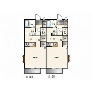 K・VILLAGE B棟【2階】の間取り