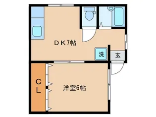 ハイツ山崎【2階】の間取り