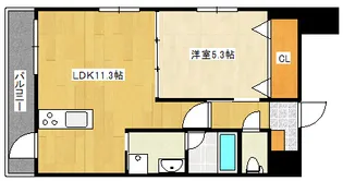 メルベーユ立花II【4階】の間取り