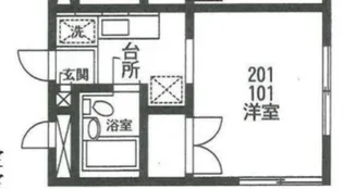 カームハイツ【1階】の間取り