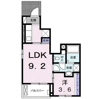 ラ.フォンテ フィールド【1階】の間取り