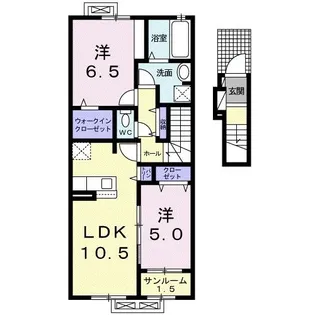 メルベイユ II【2階】の間取り