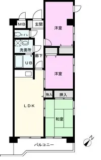 コン・アモーレ東川口【1階】の間取り