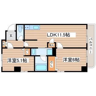 オンディーヌ【4階】の間取り