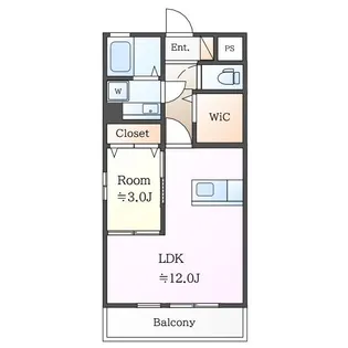 ウィルモアKOEDO【1階】の間取り