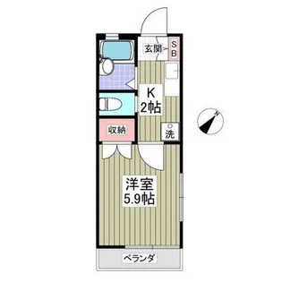 鈴木ハイム【1階】の間取り