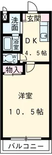 アラモードI【4階】の間取り