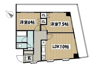 ラ・ネージュ小石川【3階】の間取り