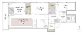 スカイテラス南大塚(完成済)【5階】の間取り