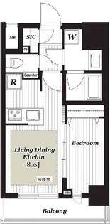 シティインデックス神田【12階】の間取り