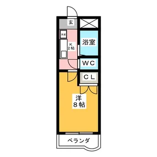 ロジュマン本山【3階】の間取り