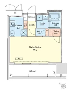 RJRプレシア天神サウス【8階】の間取り