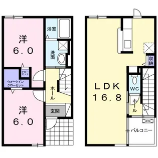 メゾンノア A【1階】の間取り