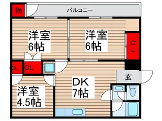 松戸共生ハウス【2階】の間取り