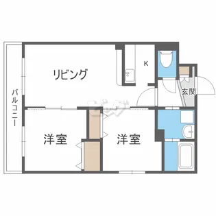 ハイパール南平岸【2階】の間取り