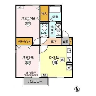 グリーンヴィラ カサハラ【1階】の間取り