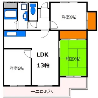 ジャンヌ千里【2階】の間取り