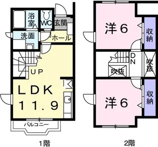 メゾンド・ブリークI【1階】の間取り