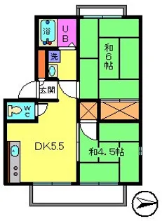 パナハイツ東葛西【2階】の間取り
