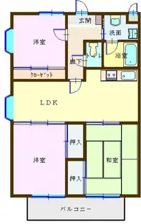 メゾンガーネット【1階】の間取り