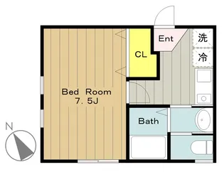 メルペール【1階】の間取り