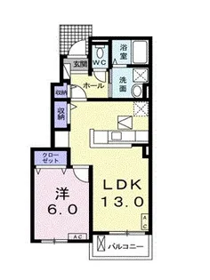 ラシアII【1階】の間取り