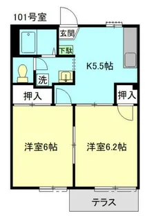 ファミールハイツ【1階】の間取り