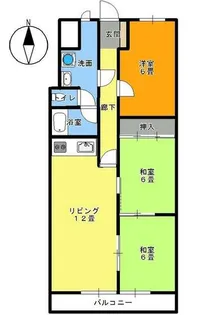 シーアイマンション北仙台【9階】の間取り