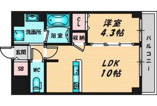 MOOLIO新深江【1階】の間取り
