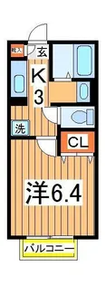 クレールメゾン【1階】の間取り