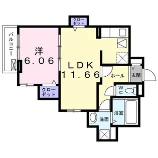 タウンハウスKK III【1階】の間取り