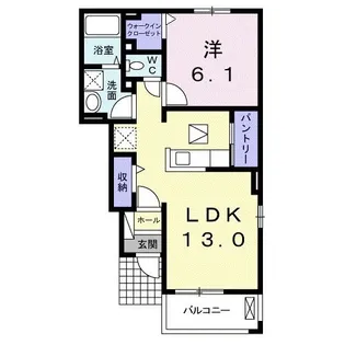 コンフォーティアB【1階】の間取り