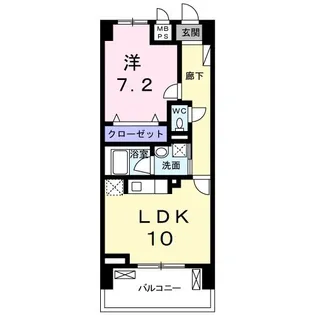 アーデントハウス元吉田【3階】の間取り