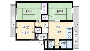 山内マンション【2階】の間取り