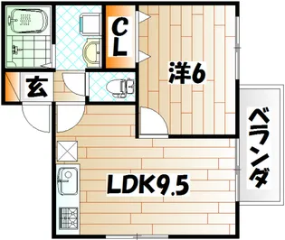 セジュールイトー【1階】の間取り