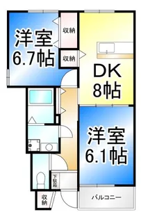 ソレーユ E【1階】の間取り