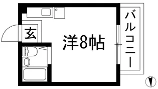 川西ハイツ【1階】の間取り