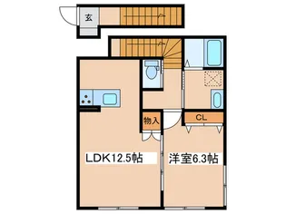 ベルクキルシェ【2階】の間取り