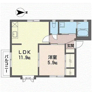 プランベール【2階】の間取り