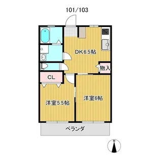 エーデルハイムA棟【1階】の間取り