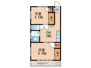はすねハイツ【2階】の間取り